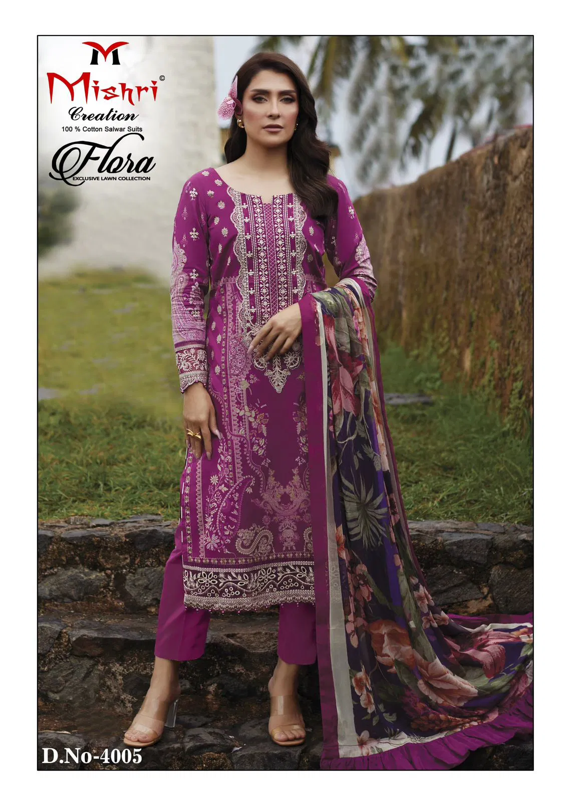 Flora 4 By Mishri Lawn Cotton Printed Wholesale Dress Material Suppliers In Mumbai